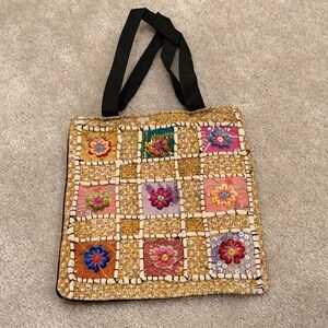 Floral Patchwork Tote Bag